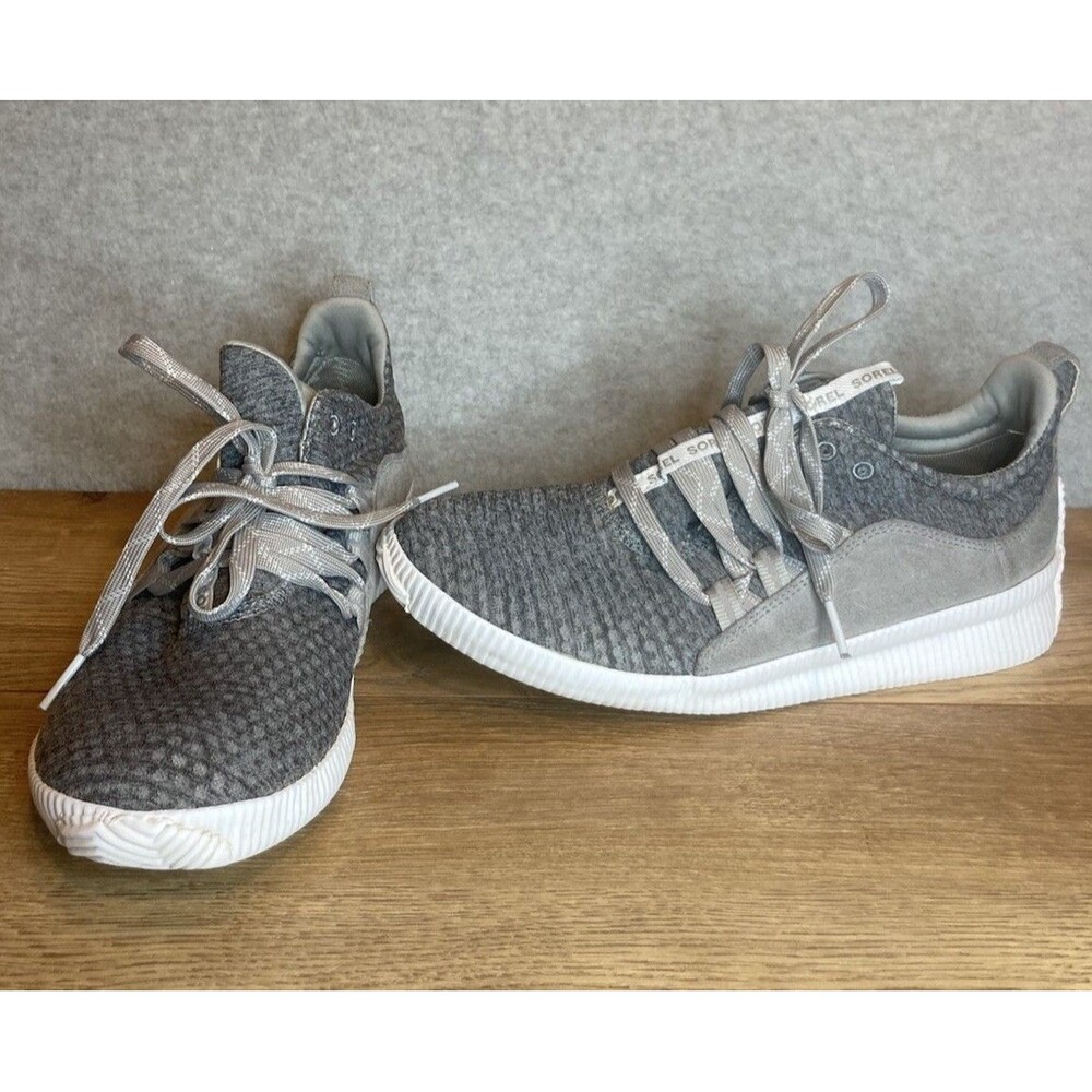 Sorel W Sz 9 Sneaker Shoe Out And About Waterproof Gray